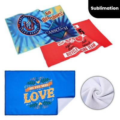 Weft Knitted Microfiber Rally Towel with Sublimation