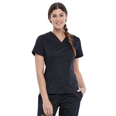 Cherokee - Workwear Revolution - Women's 2-Pocket V-Neck Top