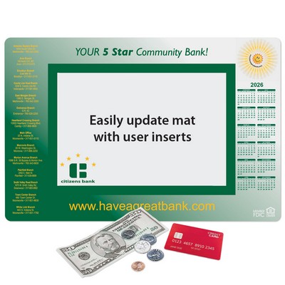 Frame-It Flex® Barely There™ Ultra Thin Window Calendar Counter Mat-10"x15"x.020"