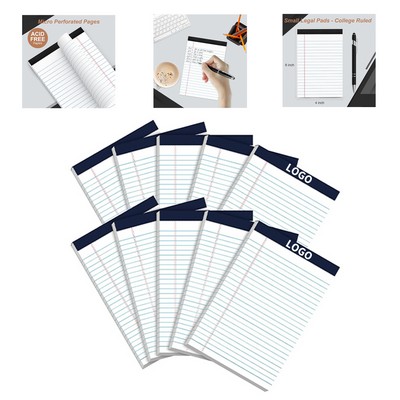 30 Sheets 4 x 6" Legal Pad Notepad Small Note Pads