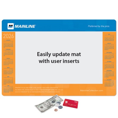 Frame-It Flex® Barely There™ Ultra Thin Window Calendar Counter Mat-12"x18"x.020"