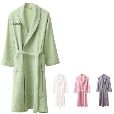 Cotton Triple Gauze Bathrobe