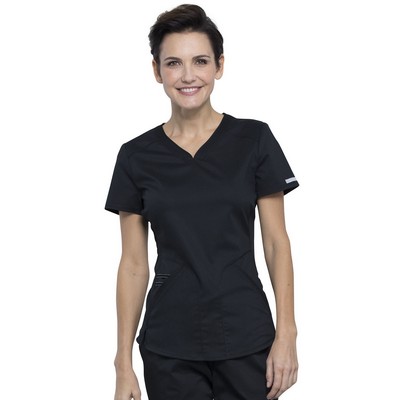 Cherokee - Workwear Revolution - Women's 2-Pocket V-Neck Top